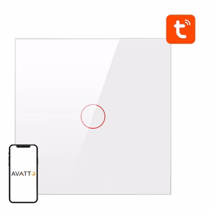 Älykäs valokytkin ZigBee Avatto ZTS02-EU-W1 1-tie TUYA (valkoinen)