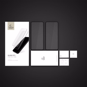 Tech-Protect Glass Fit+ 2-Pack Karkaistu lasi Xiaomi Redmi Note 14 4G / 5G:lle - musta