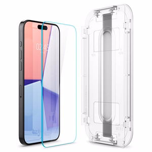 Spigen tempered glass GLAS.TR "EZ FIT" 2-pack for iPhone 15 Pro 6,1" clear