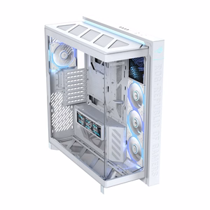 ASUS ROG CRONOX GR801 CURVE TG ARGB -keskikokoinen tornikotelo, valkoinen