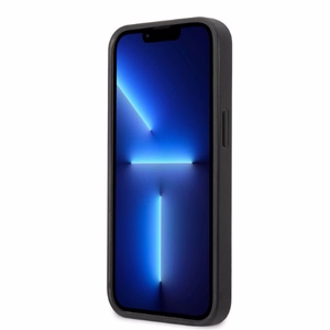Karl Lagerfeld KLHCP13SPMNIKBK iPhone 13 mini 5.4" kovakuori musta/musta Monogram Ikonik Patch