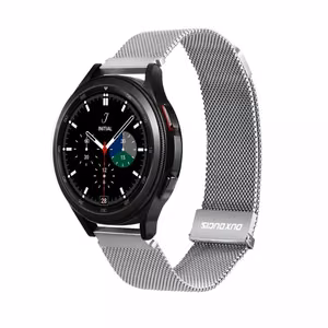 Dux Ducis MILANESE ranneke ruostumaton teräs magneettinen 20 mm hopeinen