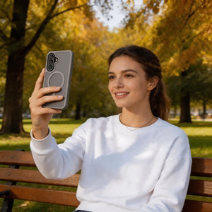 Tech-Protect Magmat MagSafe -suojakuori Samsung Galaxy A57 5G:lle - matta harmaa