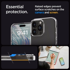 Spigen Ultra Hybrid iPhone 15 Pro Suojakuori - Kirkas Matta