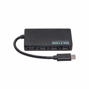USB-C keskitin Akyga AK-AD-52 (4xUSB) musta