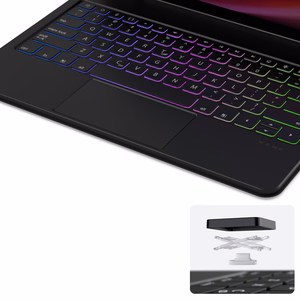 Dux Ducis MK Series Suojakuori Bluetooth-näppäimistöllä Samsung Galaxy Tab S9+ / S8+ / S7+:lle - musta