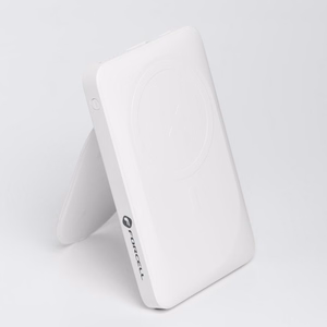 Ulkoinen akku yhteensopiva MagSafe:lle Forcell F-Energy MagStand F10K2 QC3.0 PD 5A 20W 10000 mAh valkoinen