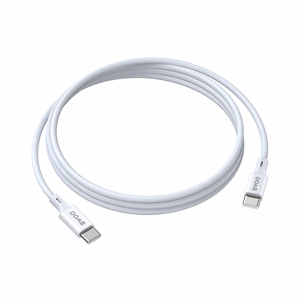 BWOO kaapeli USB-C - USB-C 1m 60W ABS + TPE X282 C-C valkoinen