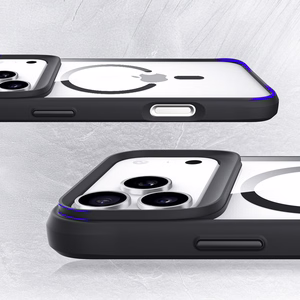 3mk Satin Armor MagCase iPhone 17 Pro Max:lle - läpinäkyvä musta