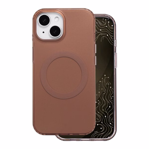 Tecto Shield Mistiq Mag suojakuori iPhone 15 6,1"-mallille, ruskea