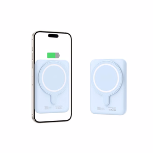 Tech-Protect LifeMag PB10 Powerbank MagSafe 5000mAh 15W USB-C-portilla - sininen + USB-C-kaapeli