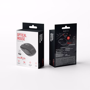 Maxlife Home Office MXHM-02 langaton optinen hiiri 800/1000/1600 DPI musta