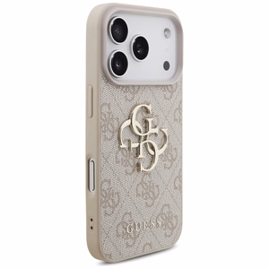 Guess 4G Big Logo -suojakuori iPhone 17 Pro - pinkki