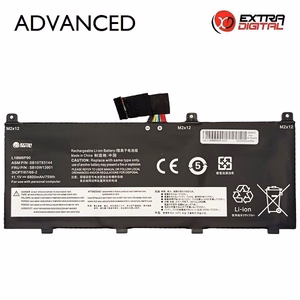 Kannettavan tietokoneen akku LENOVO L18M6P90, 6800 mAh, Extra Digital Advanced