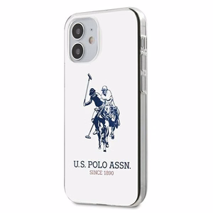 US Polo USHCP12STPUHRWH Shiny Big Logo suojakuori laitteelle iPhone 12 mini 5.4", valkoinen