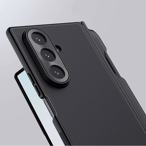 Nillkin Super Frosted Shield Fold Magnetic Case for Samsung Galaxy Z Fold 7, MagSafe Compatible, with S Pen Space - Black