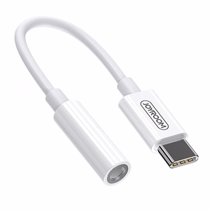 Joyroom SH-C1 kuulokkeiden mini jack 3.5 mm (naaras) / USB-C (uros) sovitin - valkoinen
