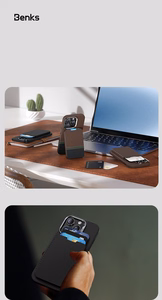 Benks Wallet Magnetic ArmorGo Kevlar Stand Aurora Light
