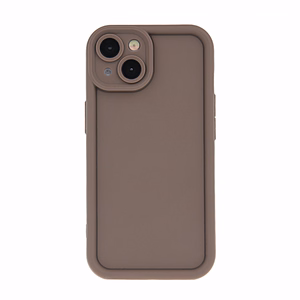 Frame TPU suojakuori Samsung Galaxy A14 4G / A14 5G ruskea