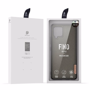 Dux Ducis Fino kotelo päällystetty nylon materiaali Samsung Galaxy A42 5G vihreä