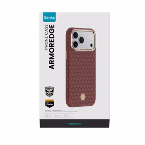Benks ArmorGrid Edge X9 Air Navigator Kevlar-suojakuori (C.K.FL.AP.RD.X069) iPhone 18 Pro / 17 Pro -puhelimille, punainen (Sawy Red)