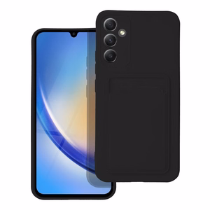 Suojakuori SAMSUNG A34 5G:lle Card Case musta
