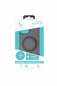 JM MAGSAFE SILK FROST I suojakuori iPhone 16 musta