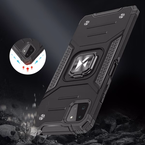 Wozinsky Ring Armor Case Kickstand Kova Rugged Cover Samsung Galaxy A22 4G punainen