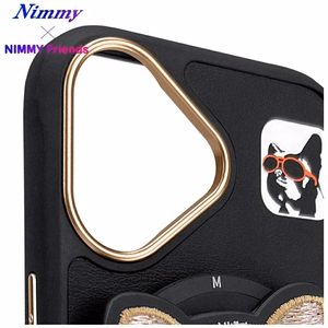 Nimmy Glasses Cool Dog MagSafe Suojakuori iPhone 16:lle - musta