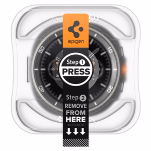 Spigen Glas.TR Ez-Fit Karkaistu lasi Samsung Galaxy Watch 8 46mm:lle - Läpinäkyvä