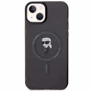 Karl Lagerfeld IML Ikonik MagSafe Suojakuori iPhone 15 Plus:lle - musta