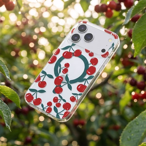 Cherry Mag suojakuori iPhone 16 Pro Max 6,9" läpinäkyvä