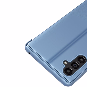 Clear View Case cover for Samsung Galaxy A14 flip cover blue