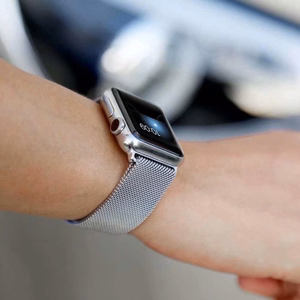 Magnetic Strap Apple Watch 38/40mm Magneettinen Hihna Apple Watch Ranneke - punainen