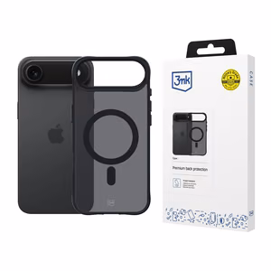 3mk Smoke MagCase iPhone 17 Air:lle - musta puoliläpinäkyvä