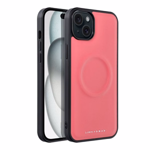 ROAR MAG MORNING suojakuori iPhone 15 Plus:lle kuuma vaaleanpunainen