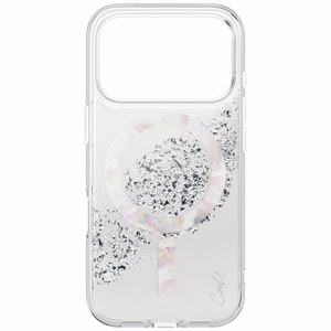 Uniq Coehl Crystelle Suojakuori iPhone 17 Pro Max:lle Magneettisella Latauksella - Hopeinen