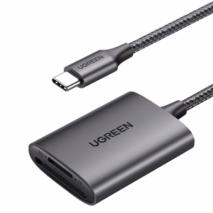 Ugreen CM401 USB-C 5Gb/s SD/TF -kortinlukija - harmaa