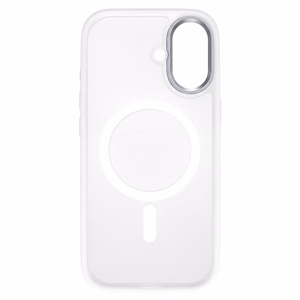 Liavec Cloudy suojakuori metallisella kamerakehyksellä Iphone 17 -puhelimelle valkoinen (kameran ohjauspainike)