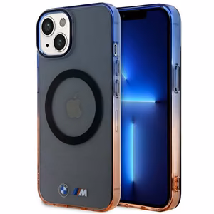 BMW BMHMP14SHTGE Suojakuori iPhone 14 6.1" harmaa/harmaa hardcase Gradient Bumper MagSafe