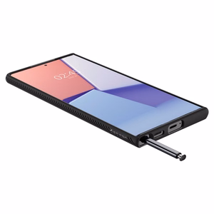 Spigen Liquid Air kotelo Samsung Galaxy S22 Ultra - Matta musta