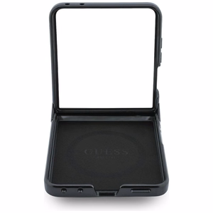 Musta Guess 4G Classic MagSafe -suojakuori Samsung Galaxy Z Flip8 -puhelimelle