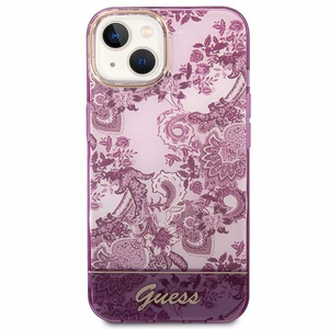 Guess GUHCP14MHGPLHF iPhone 14 Plus 6.7" fuksia/fuksia kotelo Porcelain Collection -mallisto