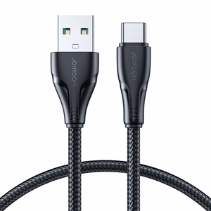Joyroom Surpass Series A11 USB-A / USB-C 3A kaapeli 1.2 m - musta