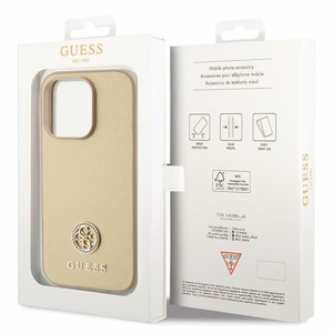 GUESS Suojakuori IPHONE 15 Pro:lle GUHCP15LPS4DGPD (Strass Metal Logo) kultainen