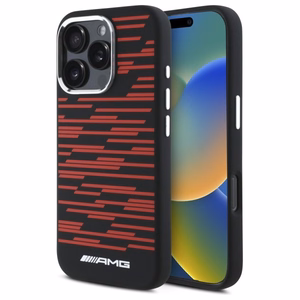 AMG Silikoninen Graphics MagSafe suojakuori iPhone 16 Pro:lle - musta