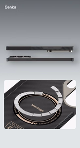 Benks Montage Magnetic Armor Air Kevlar Metal Frame 600D+1500D Suojakuori Samsung Galaxy S26 Ultra musta