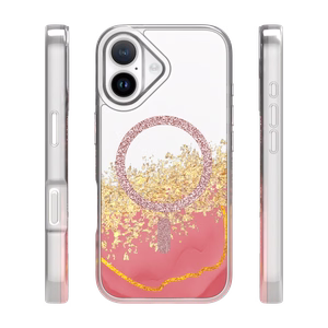 Epoxy Mag suojakuori iPhone 16 6,1" vaaleanpunainen