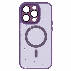 Tel Protect Magnetic Splash Frosted Case for Iphone 15 Pro Purple