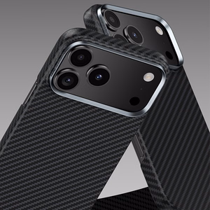 Benks Magneettinen Armor Air Kevlar Suojakuori Metal Frame 600D (0070) iPhone 17 Pro Max:lle musta